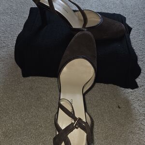 Bandolino Suede Chocolate Brown Women's Heels